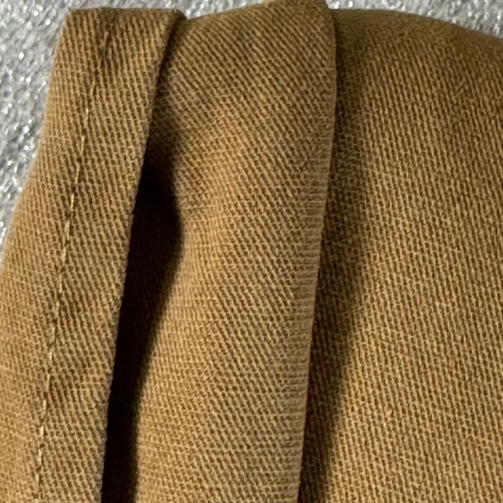 Throwing Tiny Fits Khaki Cotton Culotte Pants Wide Leg Cropped Elastic Waist M/L - Picture 8 of 8